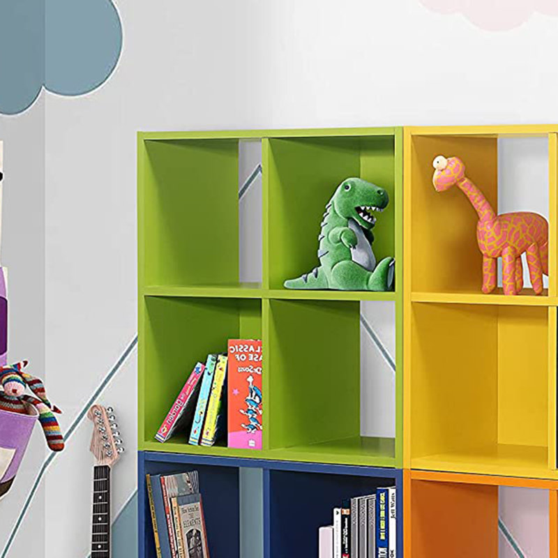 Klingler Isabelle & Max 23'' H X 23'' W Cube Unit Kids Bookcase, Green