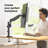 Single Monitor Desk Mount for 13-34 Inch Screens up to 26.5 lbs, Adjustable Monitor Arm Gas Spring