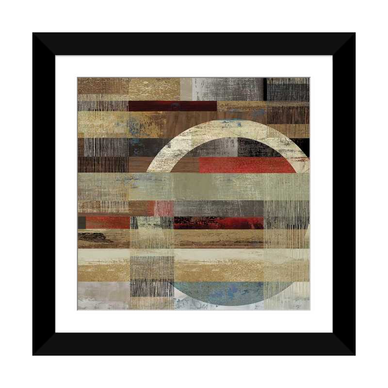 « industrial i », impression sur toile, H 16 po x l 16 po x P 1 po, Papier d'art encadré noir, Blanc