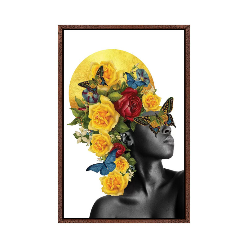Precious by Kiki C Landon - Print on Canvas, 66.04 cm H x 45.72 cm W, Classic Brown Wood Framed Canvas