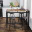 Ensemble de table de cuisine 5 pièces à hauteur de comptoir, table de bar avec 4 tabourets