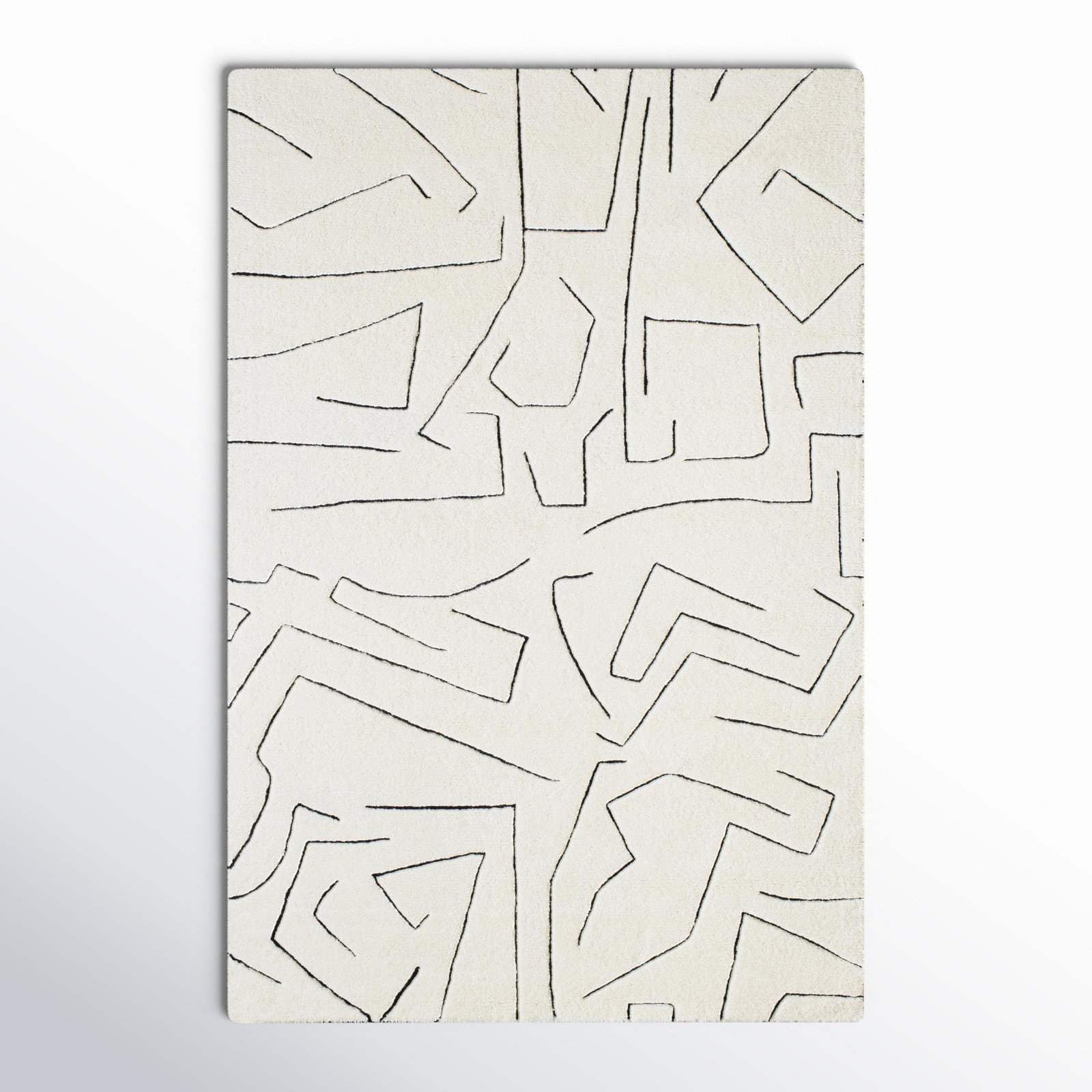 Tandri Hand-Tufted Abstract Rug, Rectangle 9' x 12'