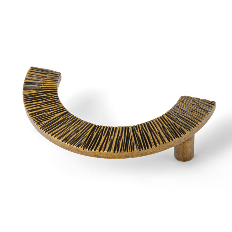 Paire de poignées fantaisie irrégulière, Laiton antique