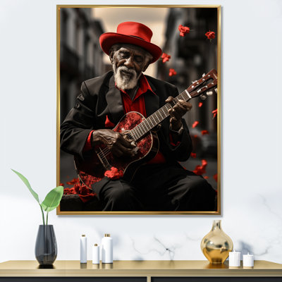 «Kursk Red Cuban Singer II», reproduction sur toile
