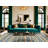 Washable Sky Blue Cream Striped Area Rug-1157806735