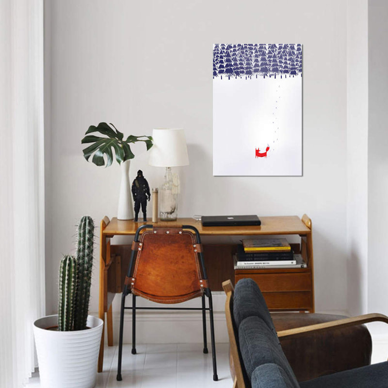 « seul », reproduction sur toile, H 40 po x l 26 po x P 1,5 po, Toile tendue