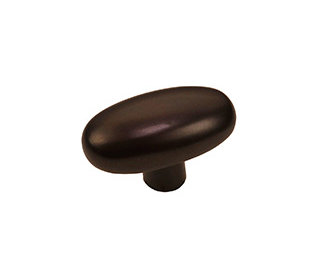 Mission Bronze Oval Knob, Espresso