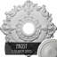 Médaillon de plafond rose Endurathane, DO 18 po x P 3 1/2 po x P 1 1/2 po (convient aux auvents jusqu'à 7 1/4 po), finition de foyer en pierre peinte à la main-28576472
