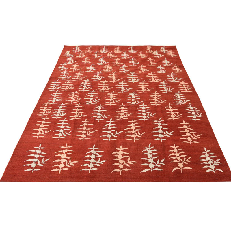 Tapis rouge rouille 5 x 8 Pinkerton