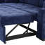 Canapé-lit escamotable en forme de L 82,6 po avec roulettes, ports USB, prises de courant pour le salon-1531440294