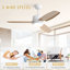 117CM 3-Blade Ceiling Fan with Lights, Remote Control-1712316784-1712316787