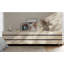 Armoire d'appoint contemporaine 4 en 1 avec tiroirs, rangement en bois avec pieds en métal - Mobilier de chambre à coucher, d'entrée et de bureau-1359466916
