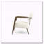 Chaise d'appoint moderne avec structure en métal bronze et tissu moelleux-301711529