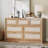 Rattan 7 Drawers Dresser for Bedroom with Golden Handles, Wood Drawers Storage Organizer, TV Stand for Living Room-1770000618