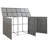 Garbage Can Storage Trash Can Enclosure Wheelie Bin Shed Poly Rattan-50301924