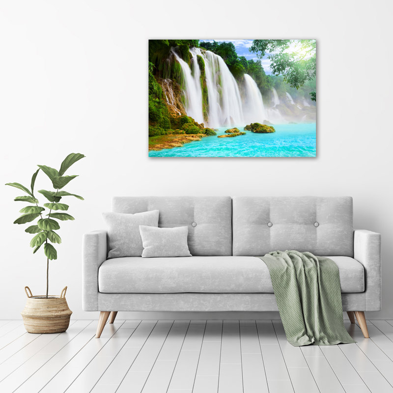 Waterfall - No Frame Print on Glass