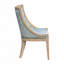 Chaise rembourrée avec garniture cloutée