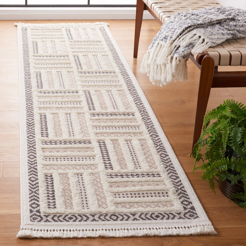 Tapis à motif géométrique Urban Performance, Tapis de couloir 2 pi 2 po x 8 pi