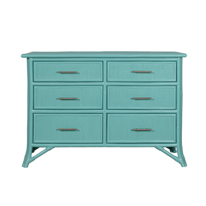 Bermuda 48'' W 6 - Drawer Dresser, Turquoise