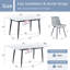 Modern 59"-75" Kitchen Table Set with Sturdy Metal Frame,Perfect for Home Kitchen,Space Saving-856701764-870447765