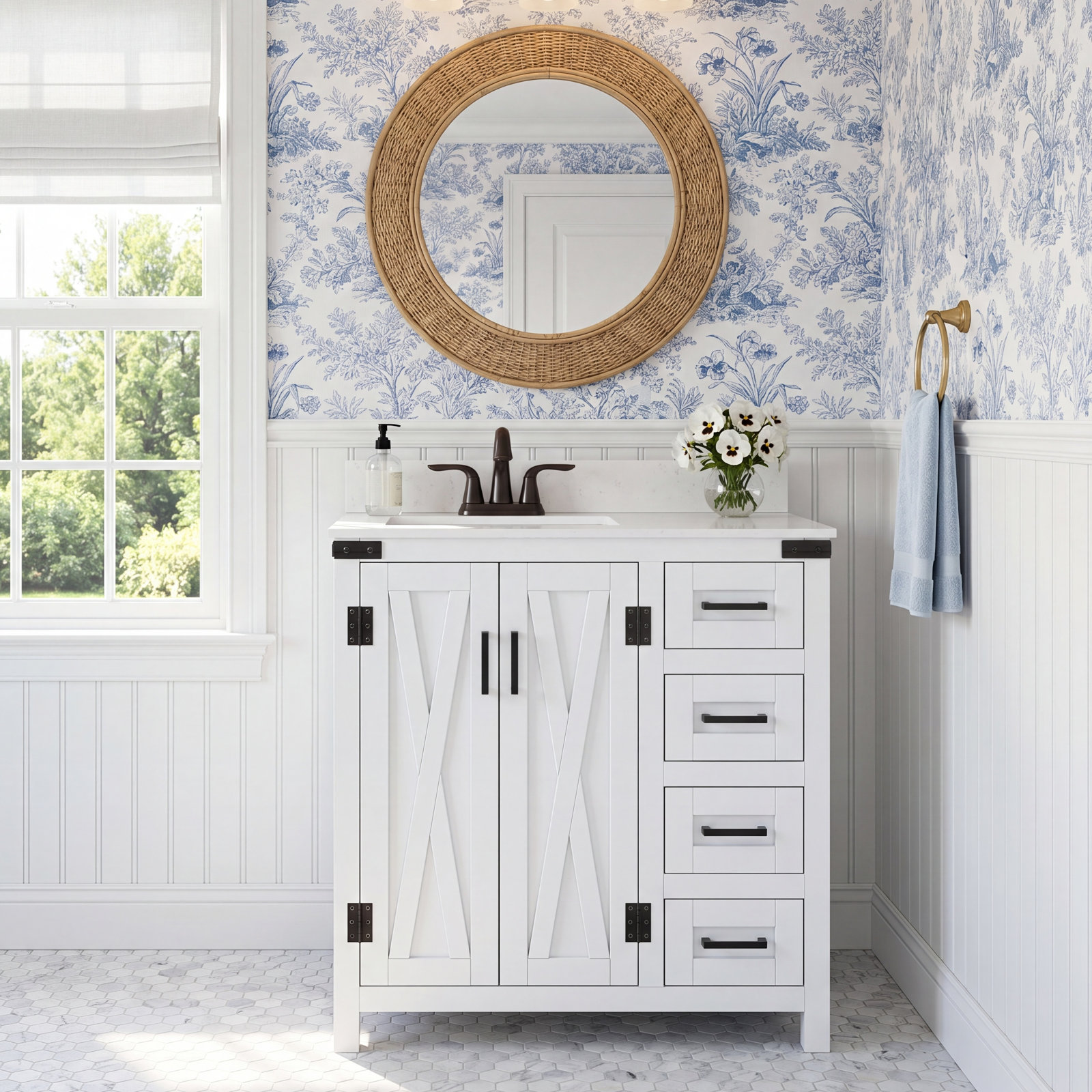 Slayton 32'' Single Bathroom Vanity, White