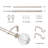Marun Adjustable Overall Width x 0.75'' Diameter Single Curtain Rod-1193052043-1193811337