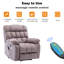 91 cm Wide Fabric Lift Assist Recliner with Massager and Heated Cushion-811305825