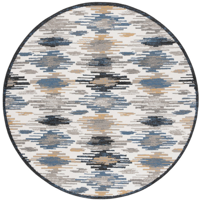 Kiira Performance Abstract Rug, Round 6'7"