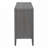 Wood Console Table with  Circular Groove Design Round Metal Door Handle-703385583