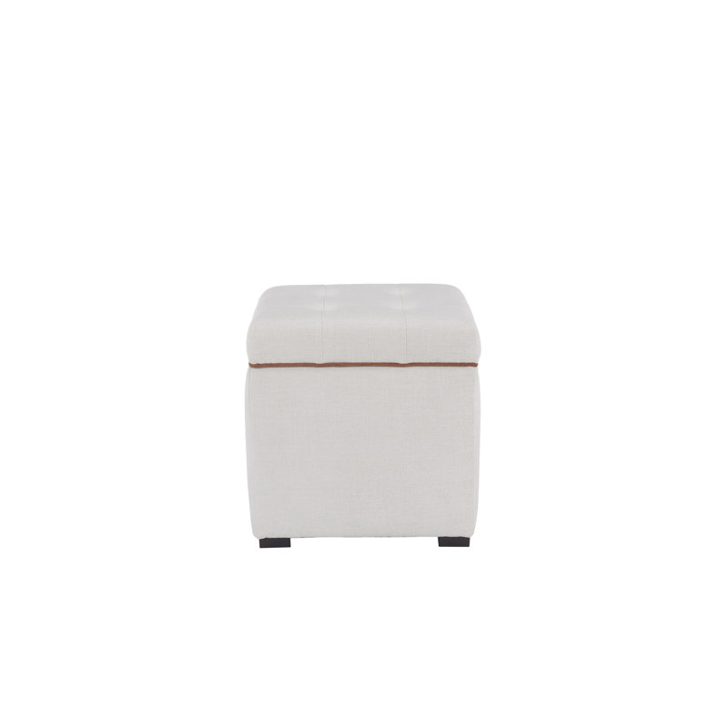 Tami Cube Storage Ottoman, Porcelain