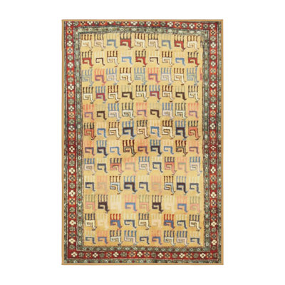Tapis beige / brun / bleu