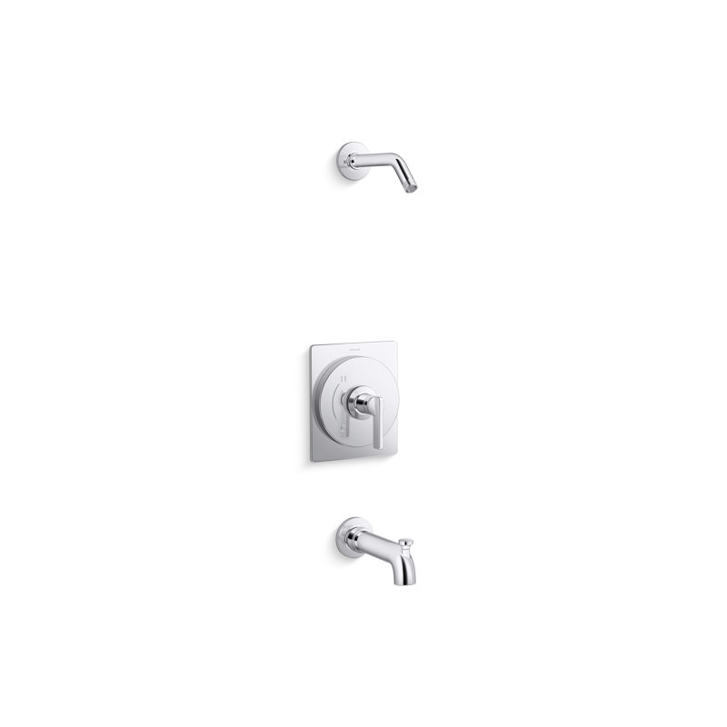 Castia by Studio McGee Rite-Temp Bath and Shower Trim Kit without Showerhead, Polished Chrome
