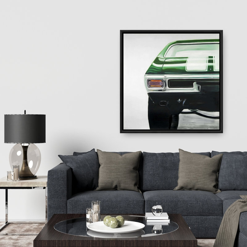 " Classic Dark Green Car "