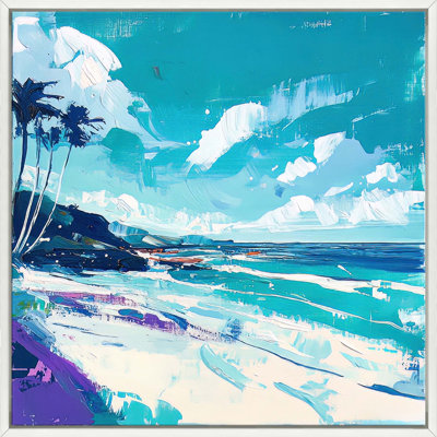 Waves & Fronds 1 - Framed