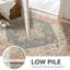 Tapis d'intérieur rose / beige performance lavable antidérapant Roehit-1248192885-1248192880