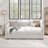 Upholstered Daybed Trundle Sofa Bed Vertical Stripes-871284231-871284234