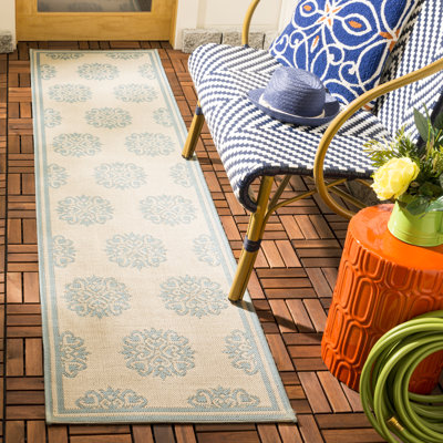 Frankee Performance Oriental Indoor/Outdoor Area Rug