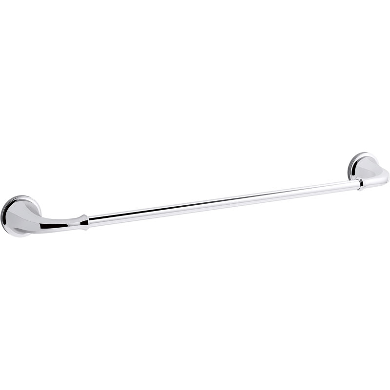 Stately Towel Bar, Polished Chrome, 18"W