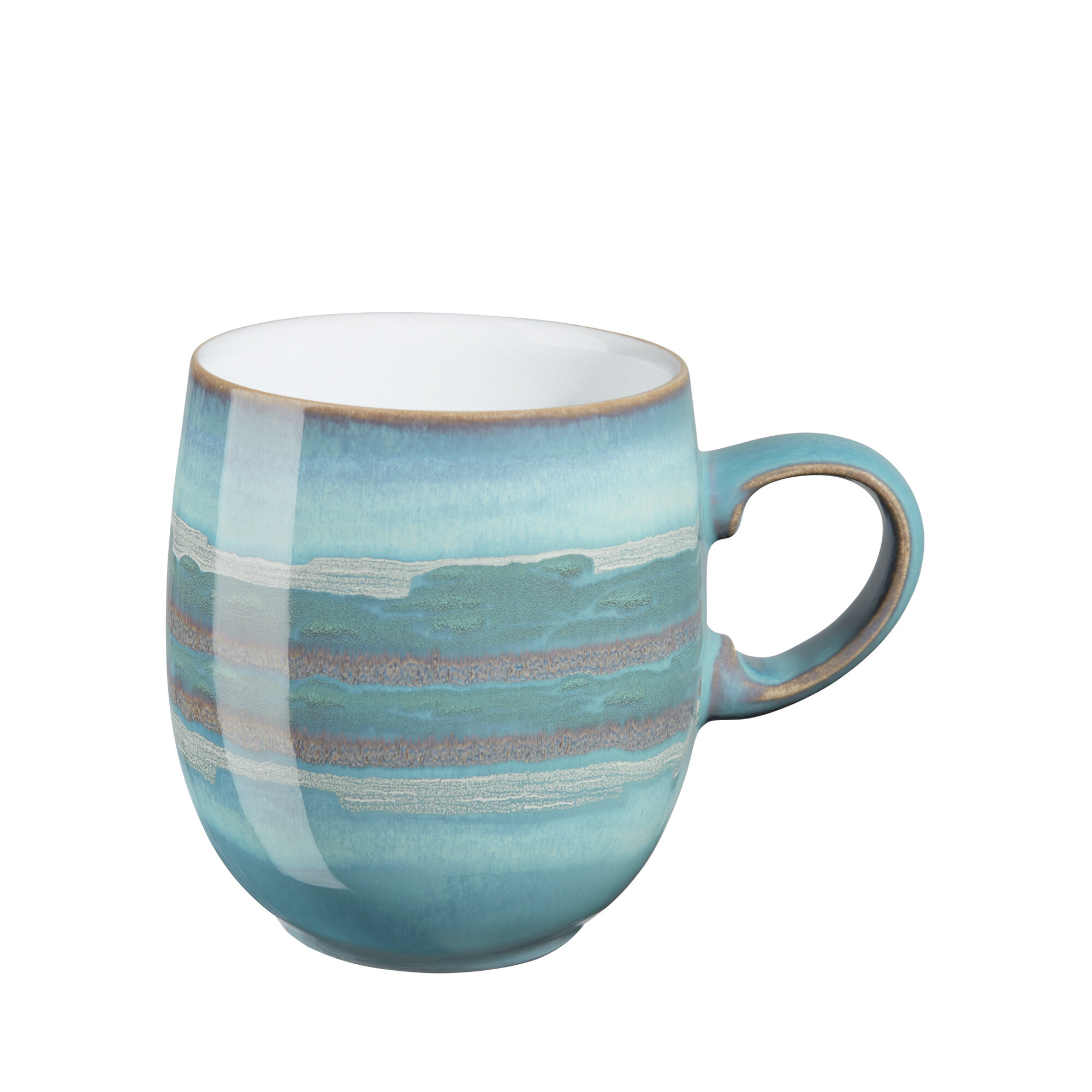 Large Coffee Mug Pottery Soup Mug Stoneware Coffee Mug, Teal Blue and White  Polka Dot, EXTRA LARGE Mug, Handmade Ceramic Cute Mug 