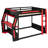 Full-Size Gaming Bunk Bed with Side-Mounted RGB Desk, USB Ports, Cable Grommet & LED Strip-Red-413470723