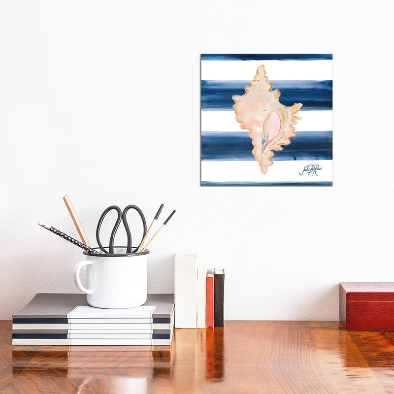 Nautical Shell II by Julie Derice - Gallery-Wrapped Canvas Giclée on Canvas, Canvas, 30.48 cm H x 30.48 cm W