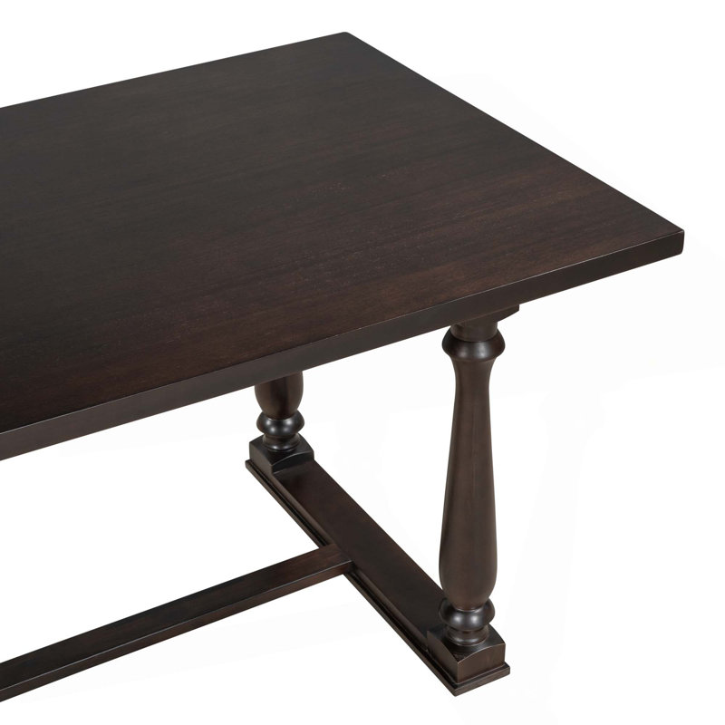 Ensemble 6 pièces de table et chaises de salle à manger avec pieds de forme spéciale et dossiers et coussins recouverts de mousse pour la salle à manger