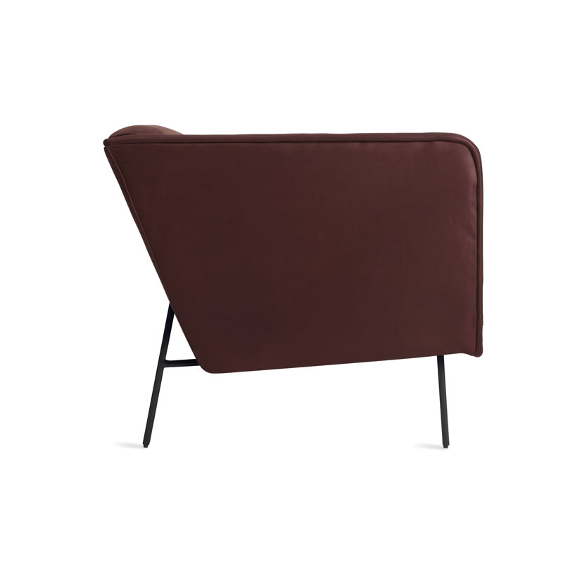 Dandy Leather Lounge Chair, Oxblood Leather