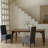 Solid wood dining table
