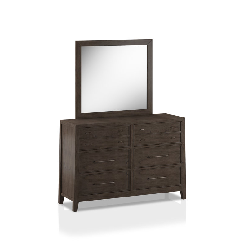 Commode double 8 tiroirs avec miroir Augello