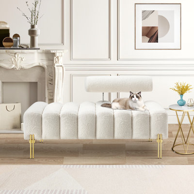 Chaise longue rembourrée Sametra