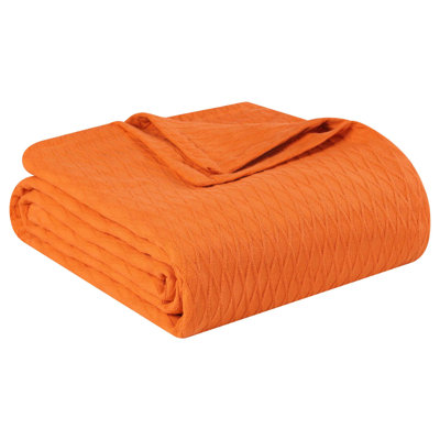 Blue Nile Mills Elias Breathable Diamond Weave All Season Cotton Thermal Blanket