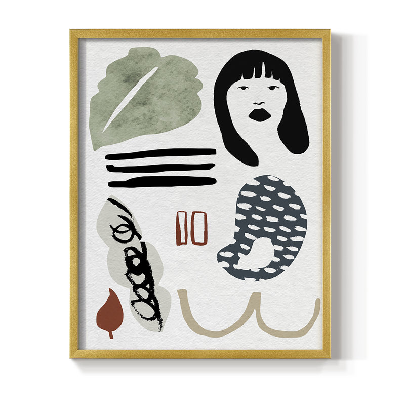 Collection encadrée Mindfulness II, impression sur bois massif, H 14 po x l 11 po