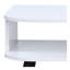 Table basse moderne avec tiroirs de rangement et compartiments ouverts Halima