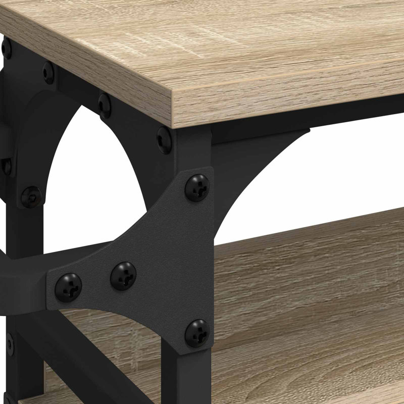 Kitchen Trolley Sonoma Oak Engineered Wood Dining Cart Mobile Storage